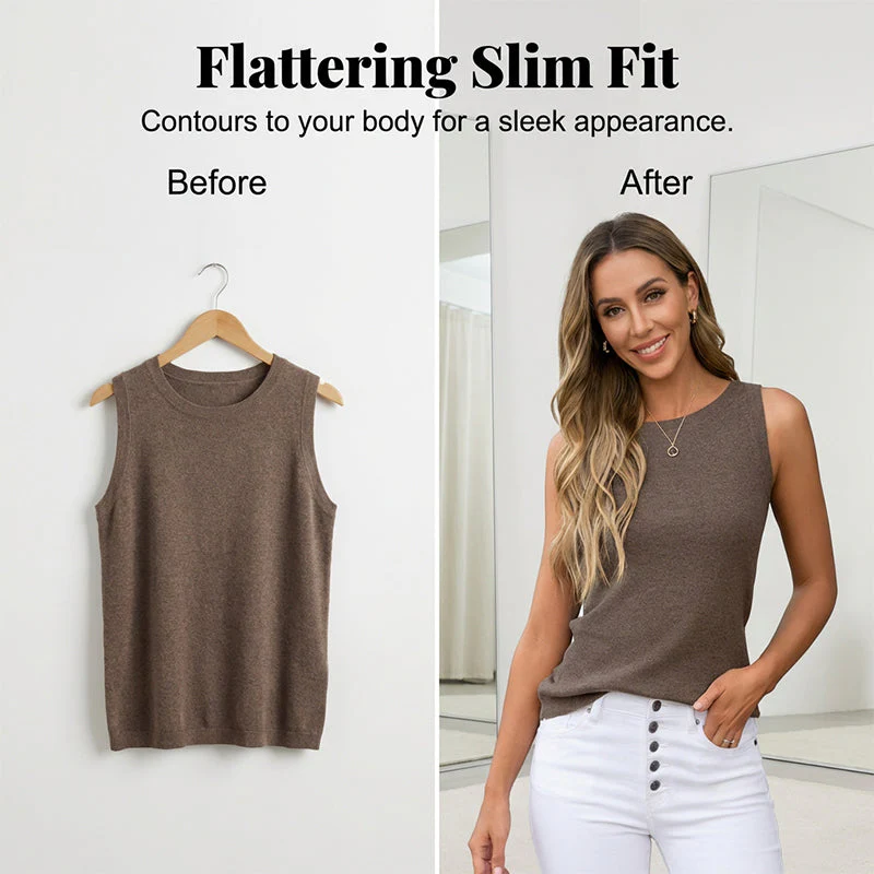 Poise™ – Seasonless Ribbed Knit Sleeveless Tank Top for Women + 50% OFF
